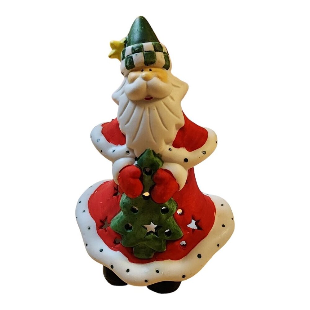Tea Light House of Lloyd Christmas Around the World- Santa Lights the Way Candle